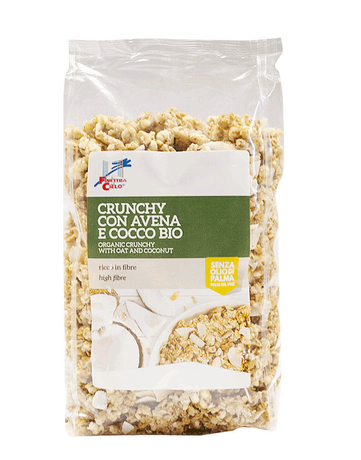 LA FINESTRA SUL CIELO Crunchy Con Avena E Cocco Bio 375 Grammi