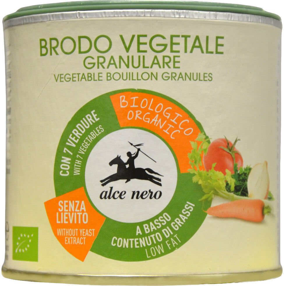 ALCE NERO Brodo Vegetale Granulare 120 Grammi