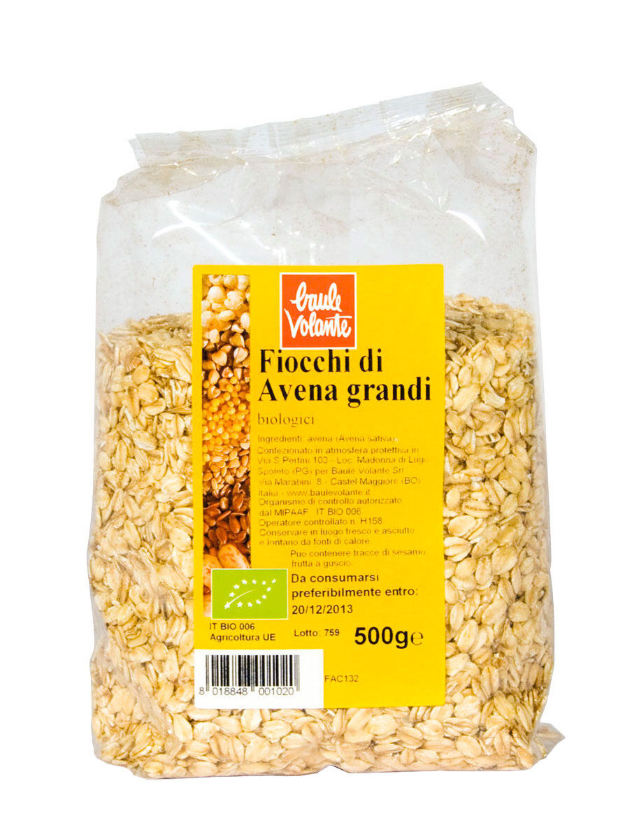 BAULE VOLANTE Fiocchi Di Avena Grandi Integrali 500 Grammi