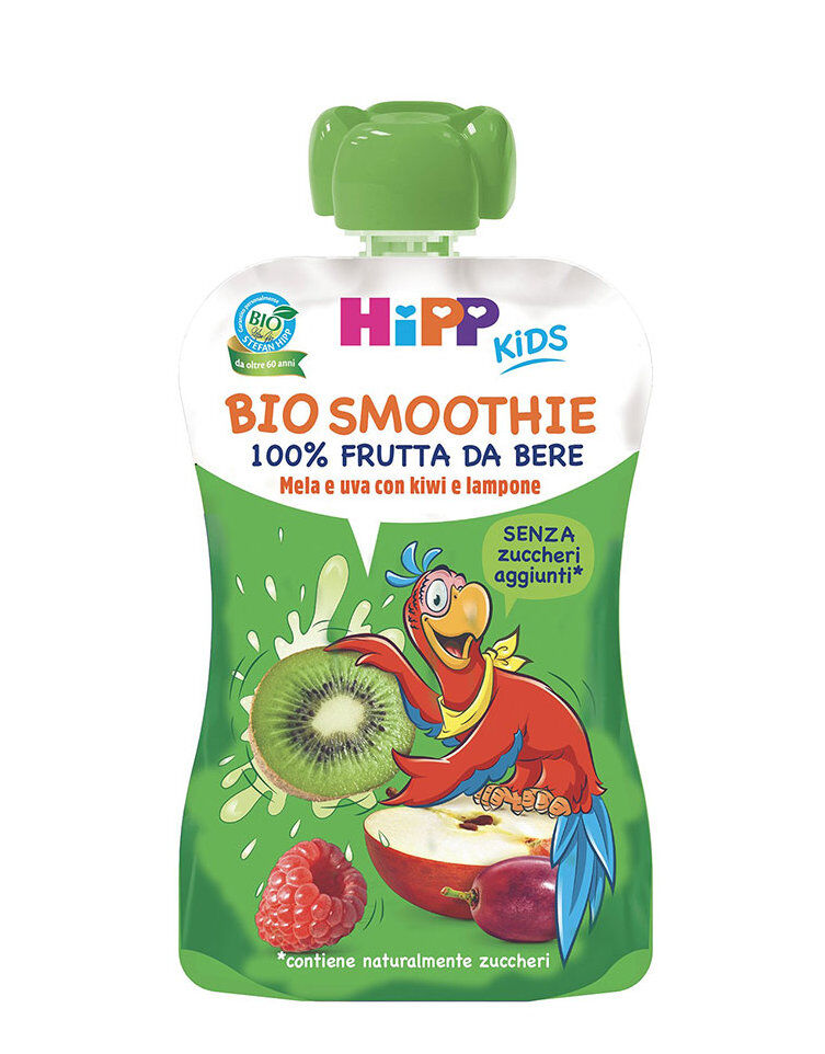 HIPP Kids - Bio Smoothie - Mela E Uva Con Kiwi E Lampone 120 Ml