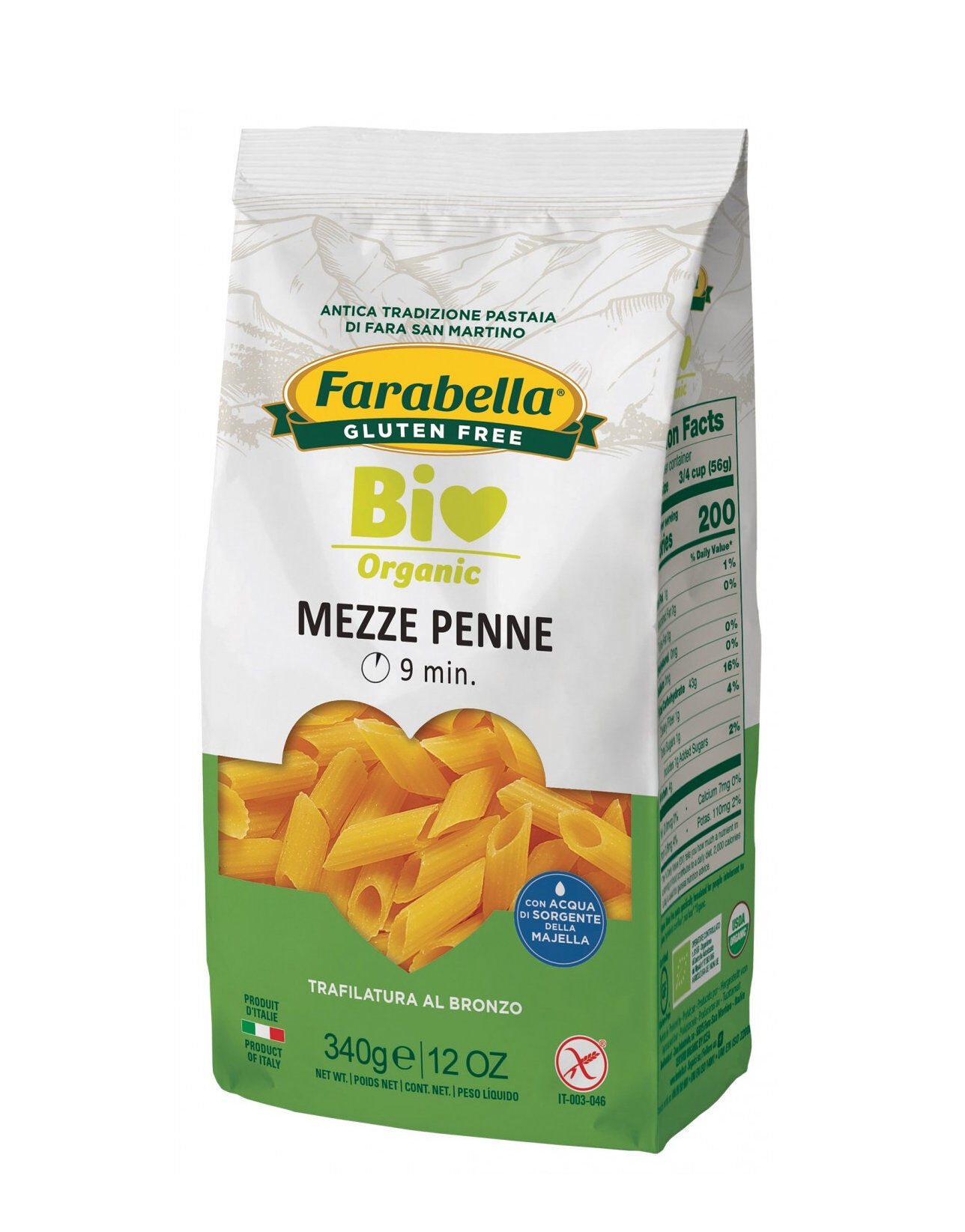 PROBIOS Farabella Bio - Mezze Penne 340 Grammi