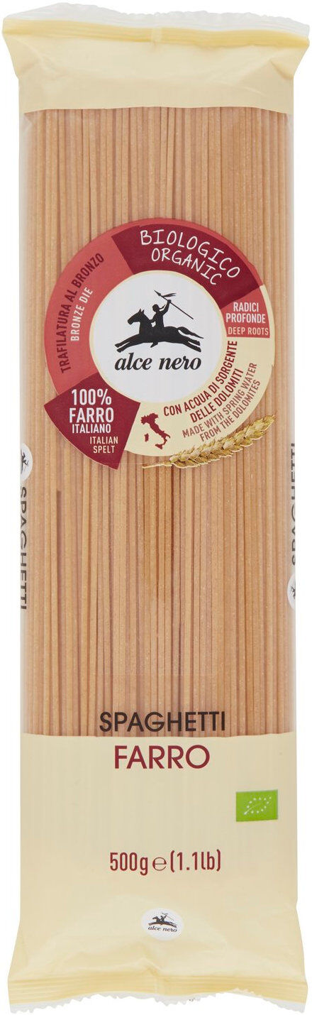 ALCE NERO Spaghetti Di Farro 500 Grammi