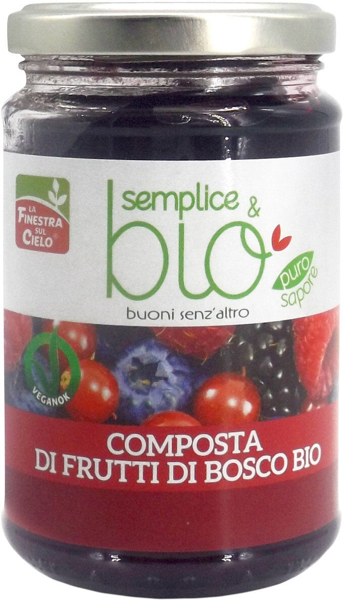 LA FINESTRA SUL CIELO Semplice & Bio - Composta Di Frutti Di Bosco Bio 320 Grammi