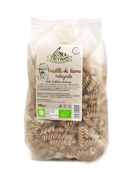 TREVISAN Fusilli Di Farro Integrale 500 Grammi