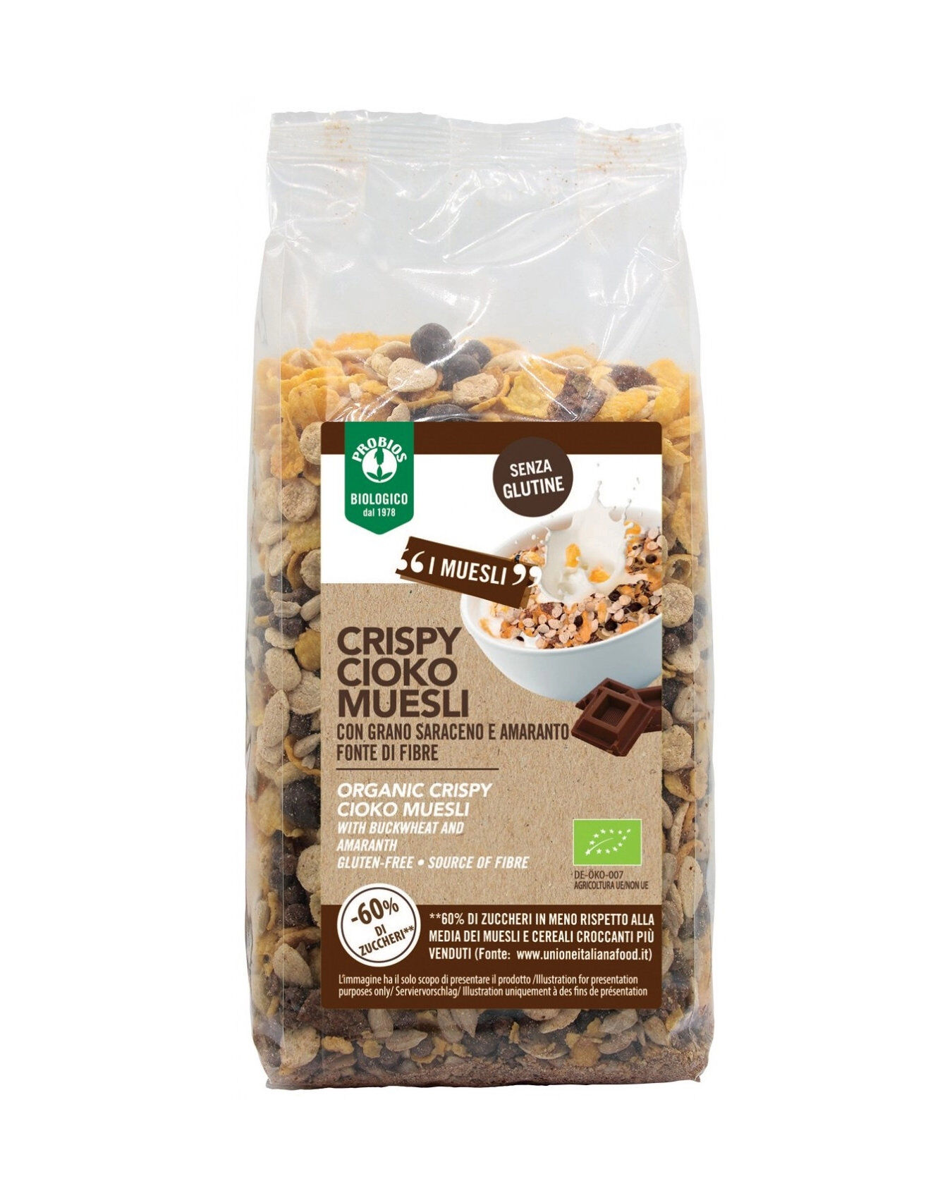 PROBIOS Easy To Go - Crispy Cioko Muesli Senza Glutine 300 Grammi