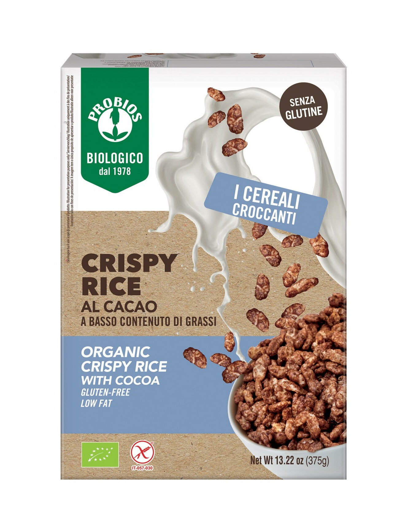 PROBIOS Easy To Go - Crispy Rice Al Cacao 375 Grammi