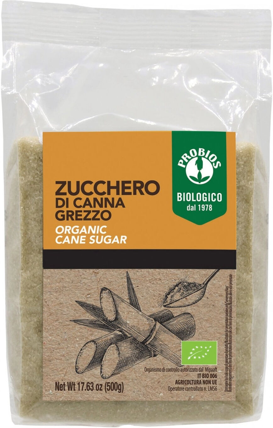 PROBIOS Zucchero Di Canna Grezzo 500 Grammi