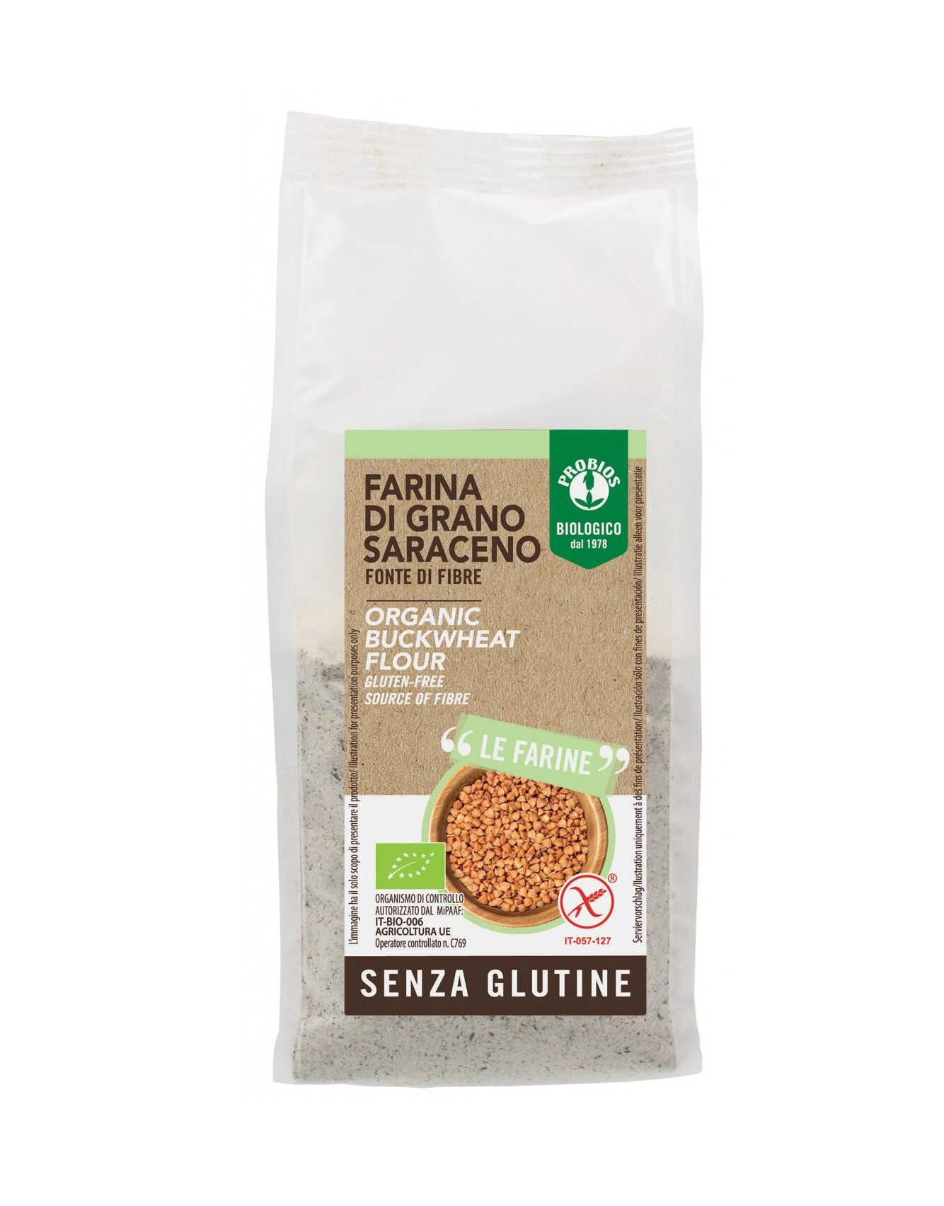 PROBIOS Farina Senza Glutine Di Grano Saraceno 375 Grammi