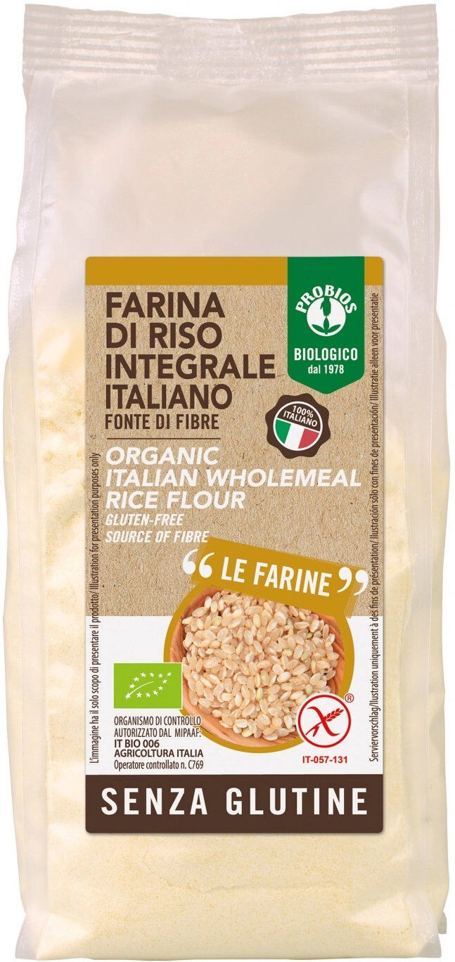 PROBIOS Farina Senza Glutine Di Riso Integrale 375 Grammi