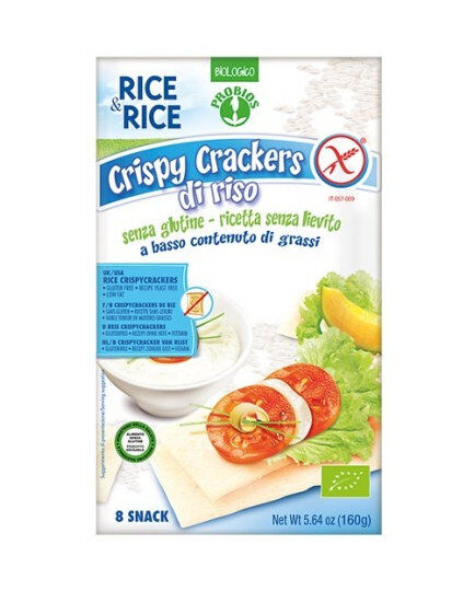 PROBIOS Rice & Rice - Crispy Crackers Di Riso 8 Porzioni Da 20 Grammi