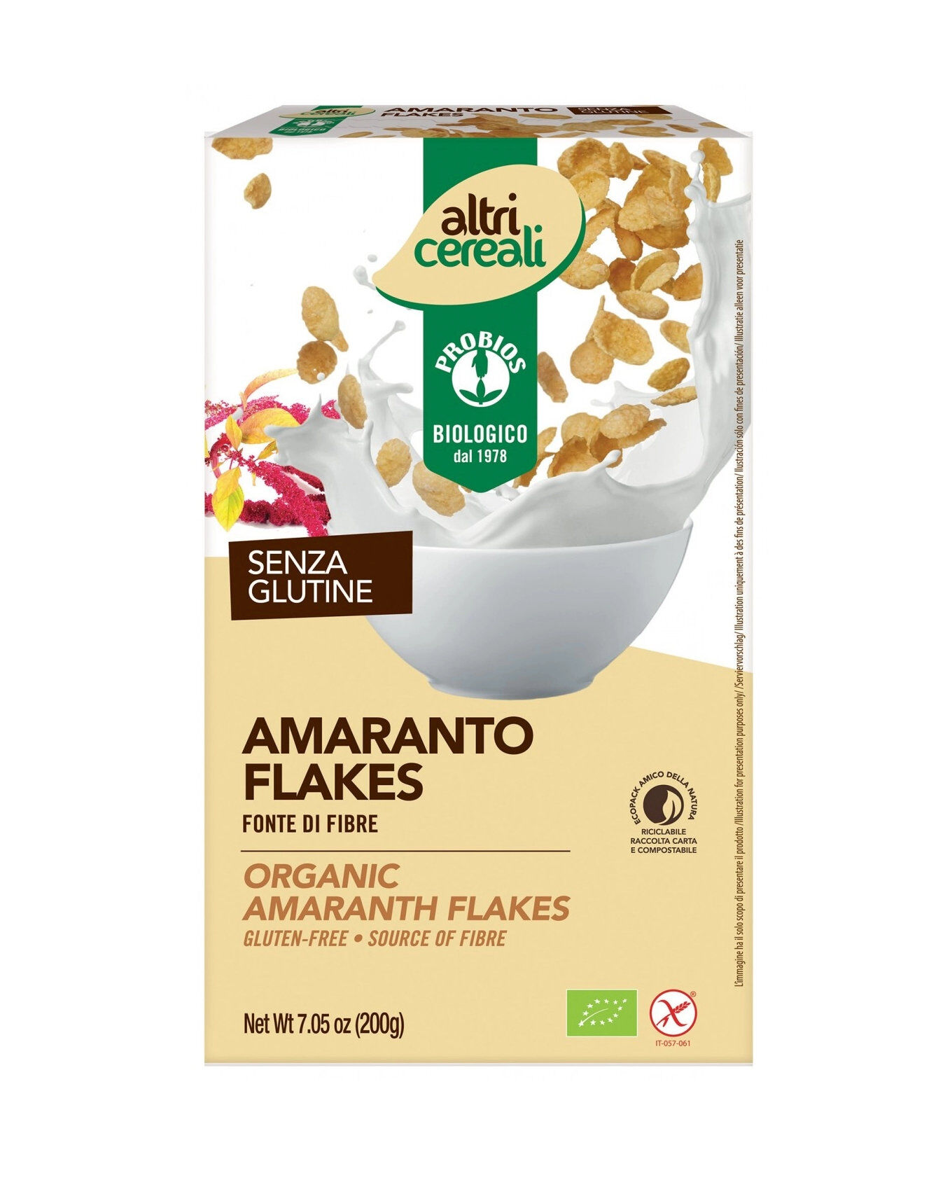 PROBIOS Altri Cereali - Amaranto Flakes 200 Grammi