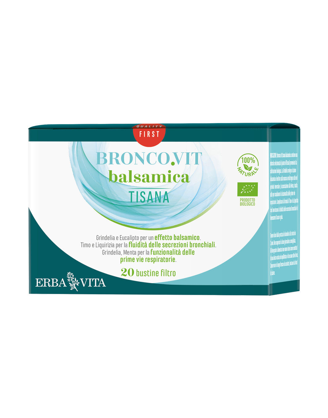 ERBA VITA Broncovit - Tisana Balsamica 20 Bustine Da 2 Grammi