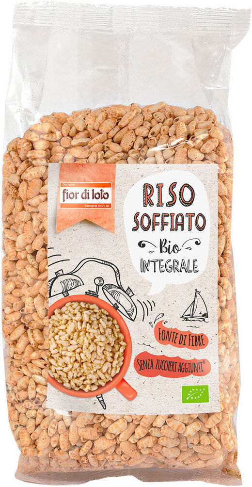 FIOR DI LOTO Riso Soffiato Semigreggio Biologico 125 Grammi