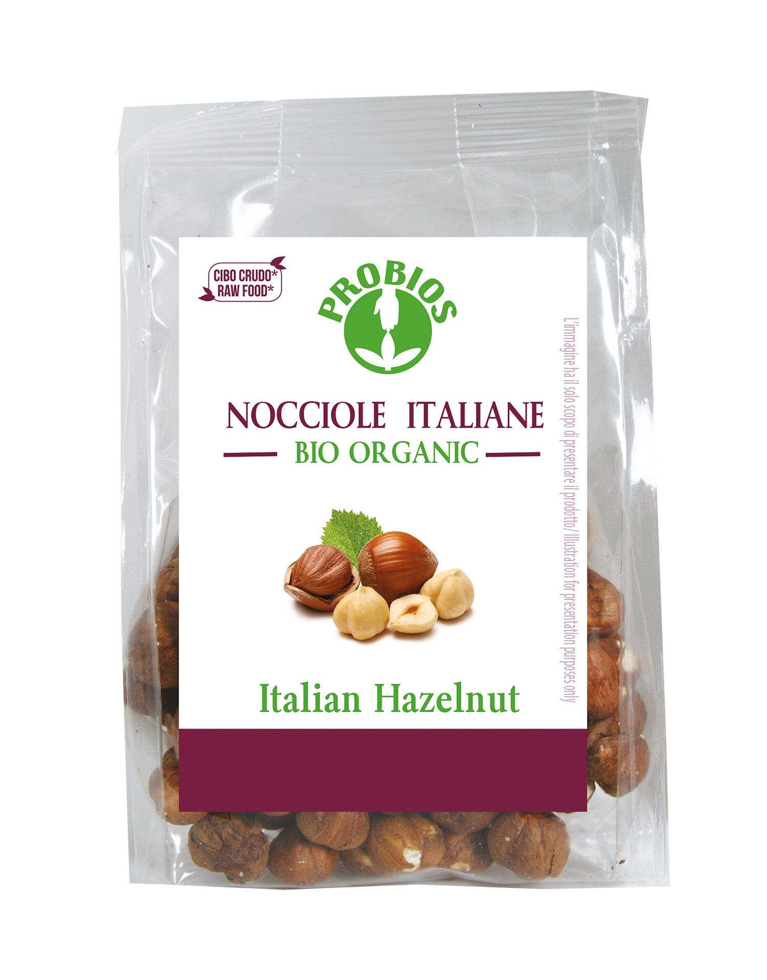 PROBIOS Nocciole Italiane Bio Organic 125 Grammi