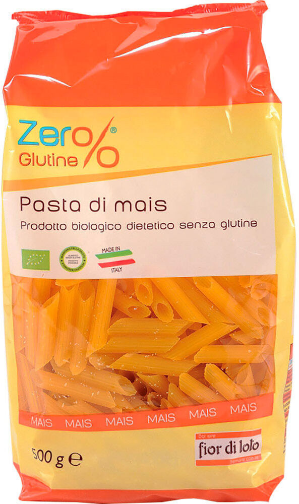 FIOR DI LOTO Zero% Glutine - Penne Di Mais 500 Grammi