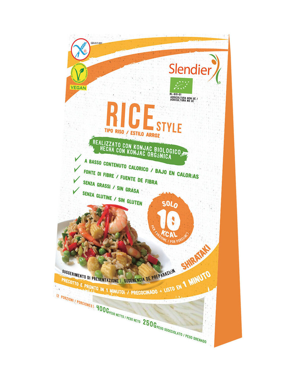 FIOR DI LOTO Slendier - Rice Style 400 Grammi (Sgocciolato 250g)