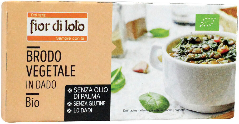 FIOR DI LOTO Brodo Vegetale In Dado Bio 10 Dadi Da 10 Grammi