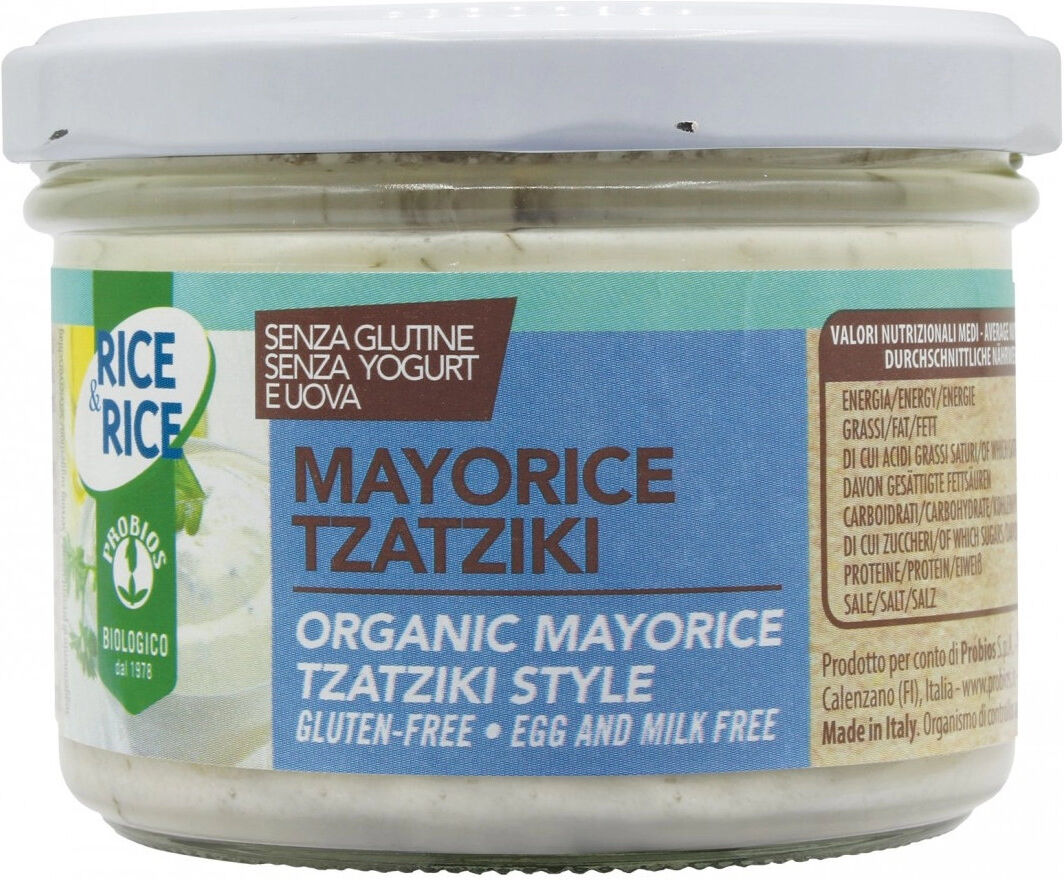 PROBIOS Rice & Rice - Bio Mayorice Tzatziki Style 165 Grammi