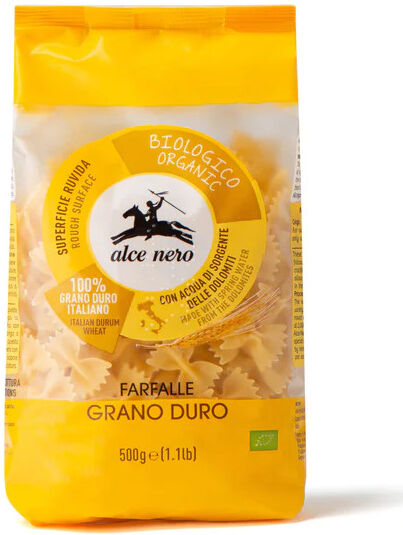 ALCE NERO Farfalle Grano Duro 500 Grammi