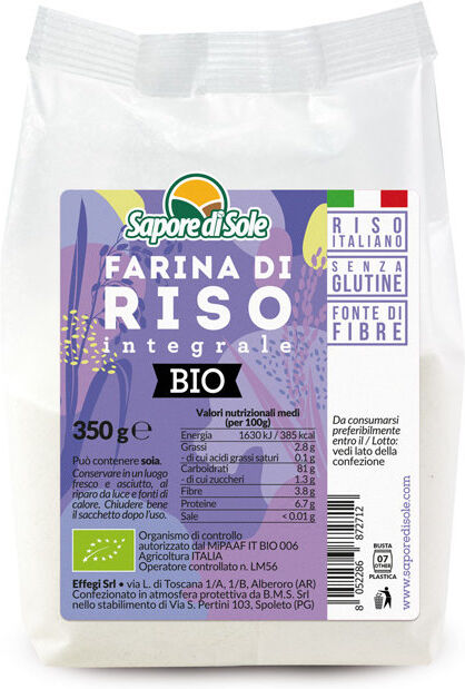 SAPORE DI SOLE Farina Di Riso 350 Grammi