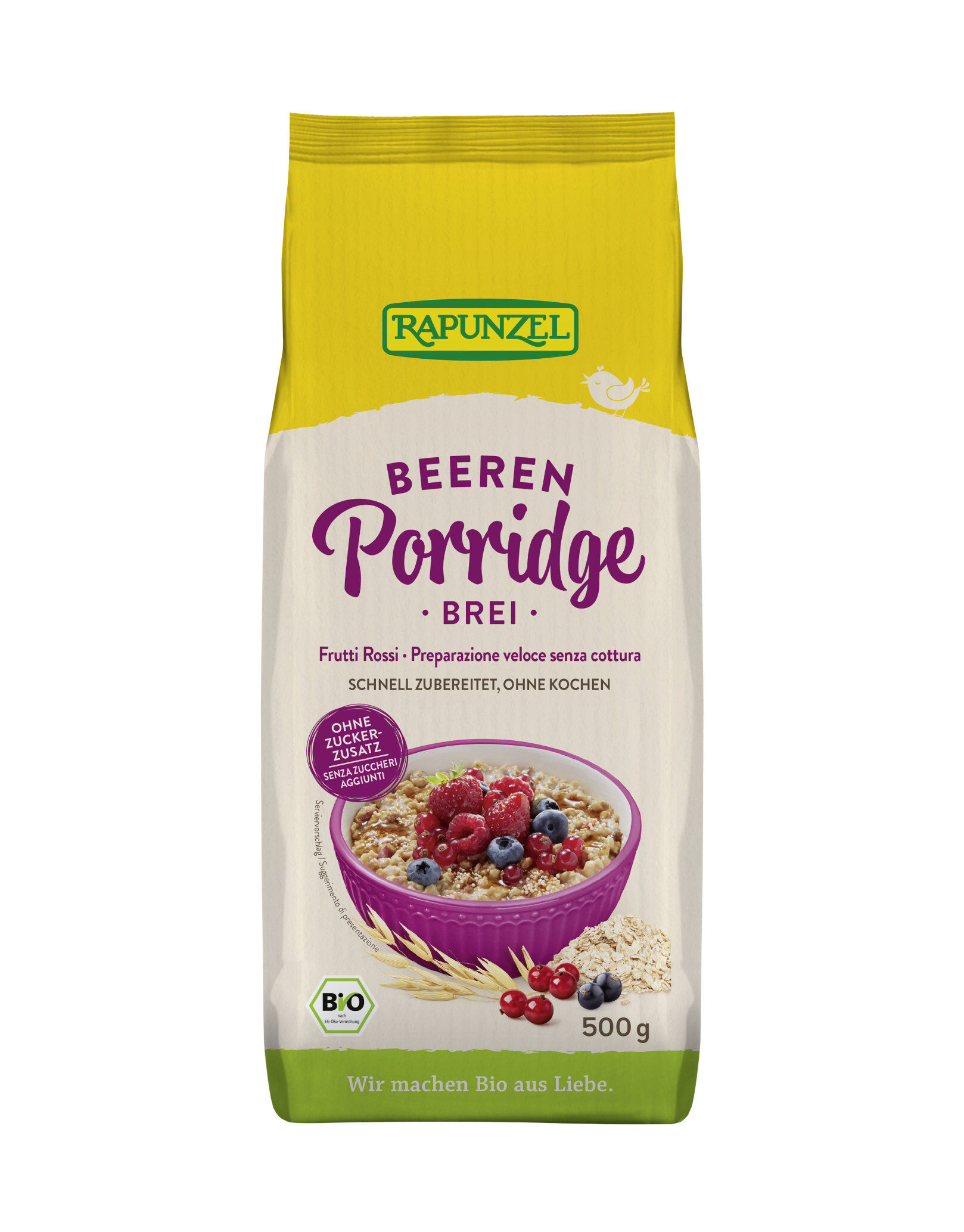 RAPUNZEL Beeren - Porridge 500 G Frutti Rossi