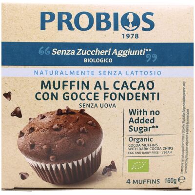 PROBIOS Muffins Con Gocce Di Cioccolato Senza Zuccheri Aggiunti 4x40 G PROBIOS Muffins Con Gocce Di Cioccolato Senza Zuccheri Aggiunti 4x40 G