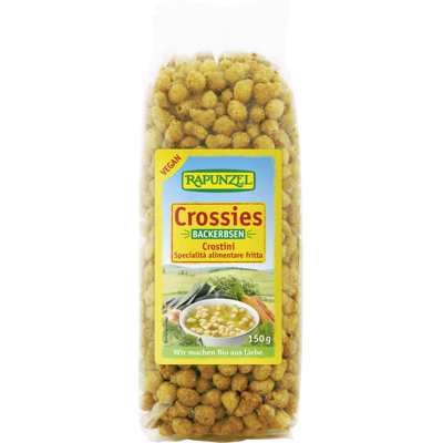 RAPUNZEL Crossies Backerbsen Crostini 150 Grammi RAPUNZEL Crossies Backerbsen Crostini 150 Grammi