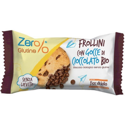 FIOR DI LOTO - Zero% Glutine Frollini Cioccolato Bio 70g - Cioccolato - Frollini - Cookie FIOR DI LOTO - Zero% Glutine Frollini Cioccolato Bio 70g - Cioccolato - Frollini - Cookie
