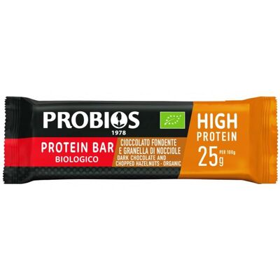 PROBIOS Protein Bar Cioccolato Fondente E Granella Di Nocciole 40 Grammi PROBIOS Protein Bar Cioccolato Fondente E Granella Di Nocciole 40 Grammi