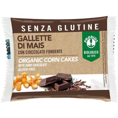 PROBIOS Viva Mais - 2 Gallette Di Mais Con Cioccolato Fondente 32 Grammi PROBIOS Viva Mais - 2 Gallette Di Mais Con Cioccolato Fondente 32 Grammi