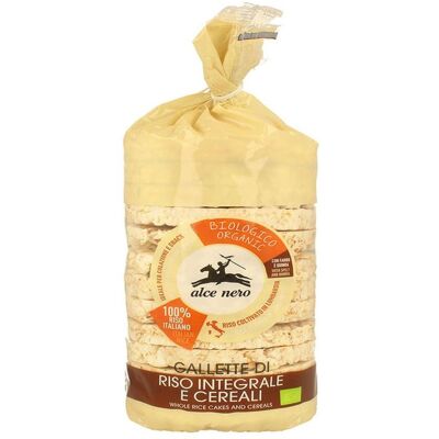 ALCE NERO Gallette Di Riso Integrale E Cereali 100 Grammi ALCE NERO Gallette Di Riso Integrale E Cereali 100 Grammi