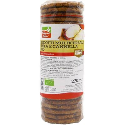 LA FINESTRA SUL CIELO Biscotti Multicereali Mela E Cannella Bio 220 Grammi LA FINESTRA SUL CIELO Biscotti Multicereali Mela E Cannella Bio 220 Grammi
