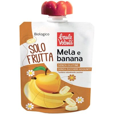 BAULE VOLANTE Solo Frutta - Mela E Banana 1 Cheer-Pack Da 100 Grammi BAULE VOLANTE Solo Frutta - Mela E Banana 1 Cheer-Pack Da 100 Grammi
