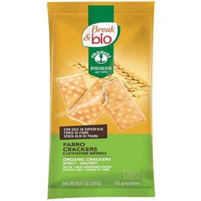 PROBIOS Break & Bio - Farro Cracker A Lievitazione Naturale 10 Pacchetti Da 28 Grammi PROBIOS Break & Bio - Farro Cracker A Lievitazione Naturale 10 Pacchetti Da 28 Grammi