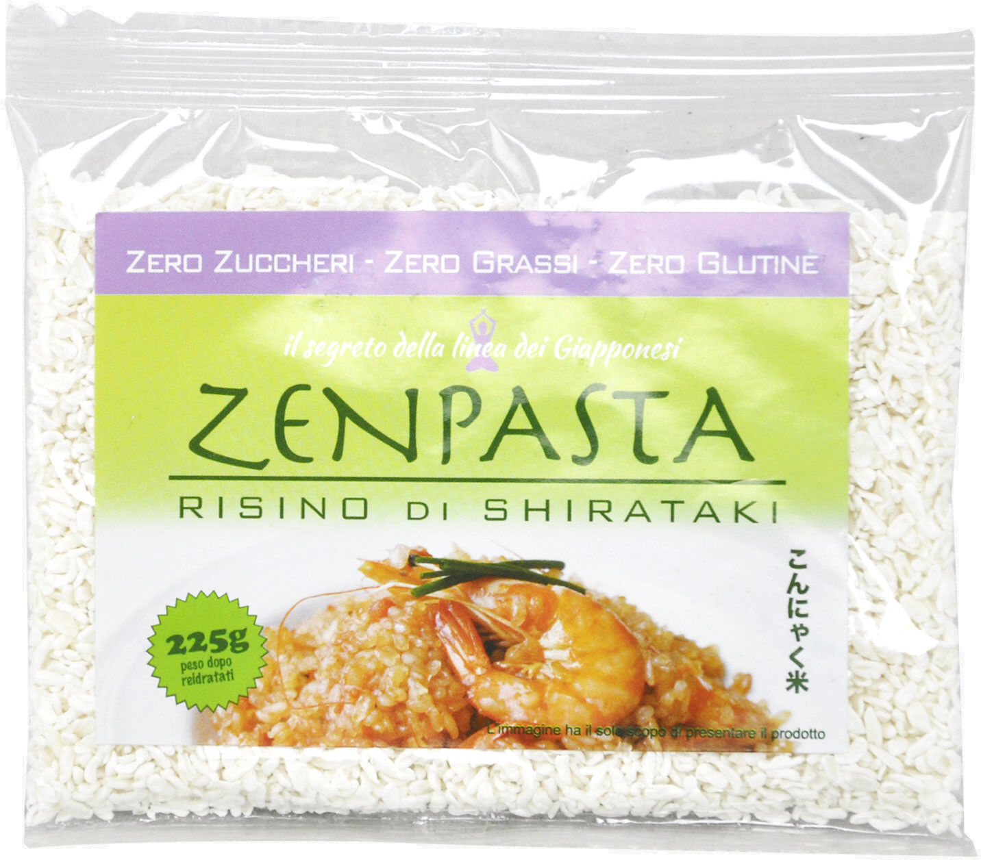 FIOR DI LOTO Zenpasta - Risino Di Shirataki Monodose 50 Grammi