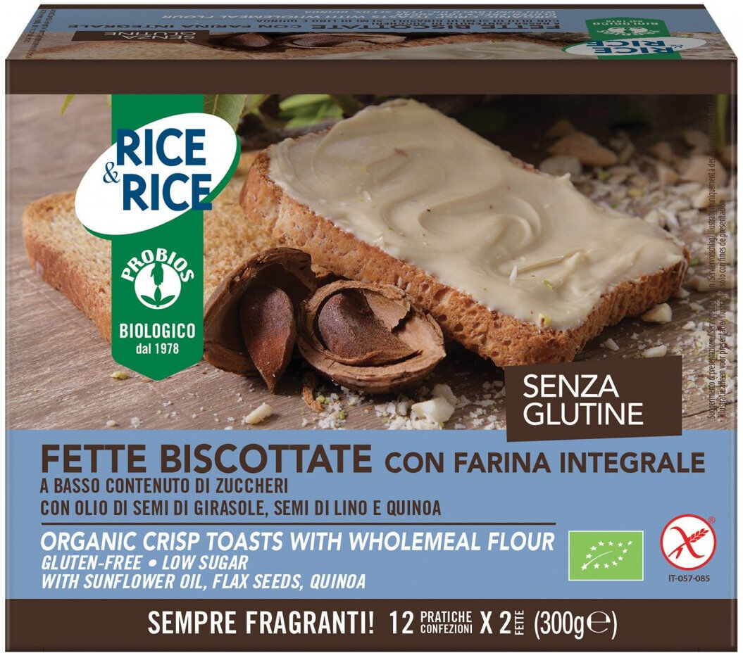 PROBIOS Fette Biscottate Con Farina Integrale 300 Grammi