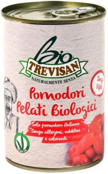 TREVISAN Pomodori Pelati Biologici 400 Grammi