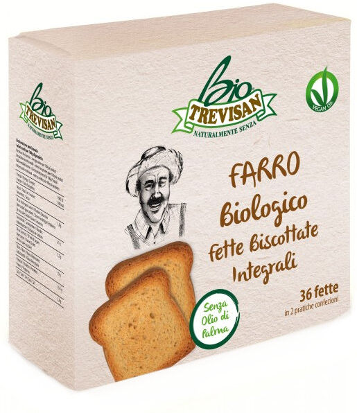 TREVISAN Farro Biologico Fette Biscottate Integrali 300 Grammi