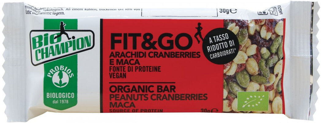 PROBIOS Fit&go Arachidi Cranberries Amaranto E Maca 30 Grammi