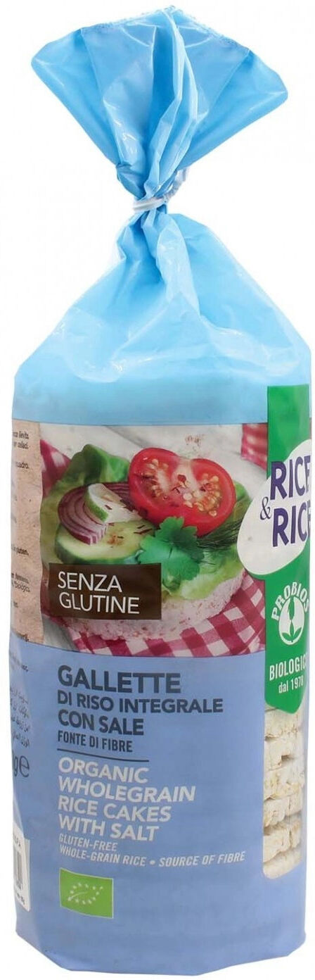 PROBIOS Rice & Rice - Gallette Di Riso Con Sale Senza Glutine 100 Grammi