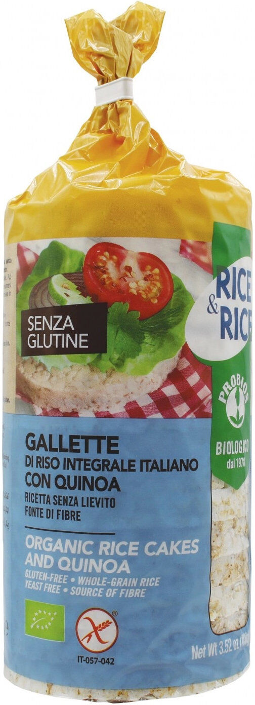 PROBIOS Rice & Rice - Gallette Di Riso Con Quinoa Senza Glutine 100 Grammi