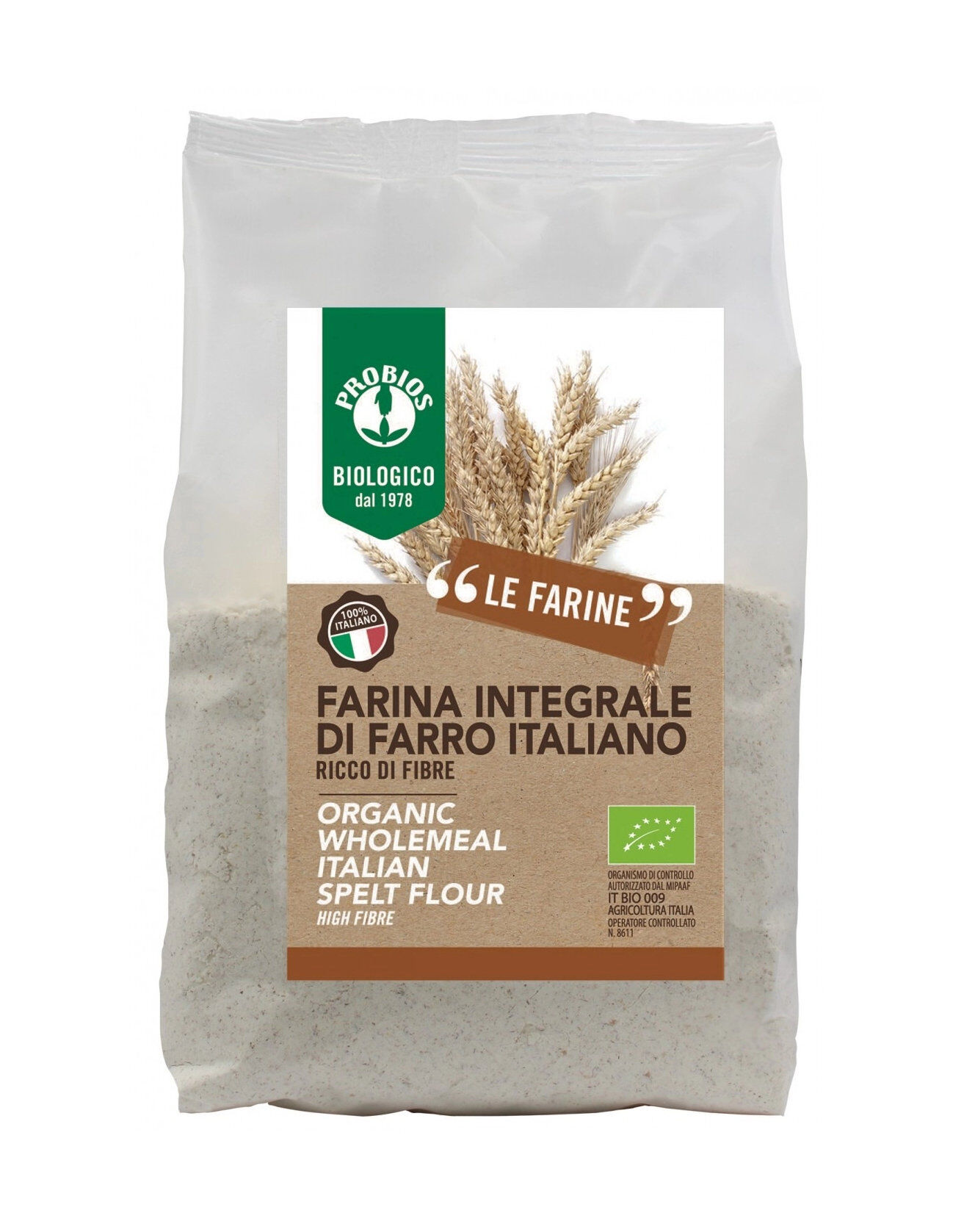 PROBIOS Farina Di Farro Integrale 500 Grammi