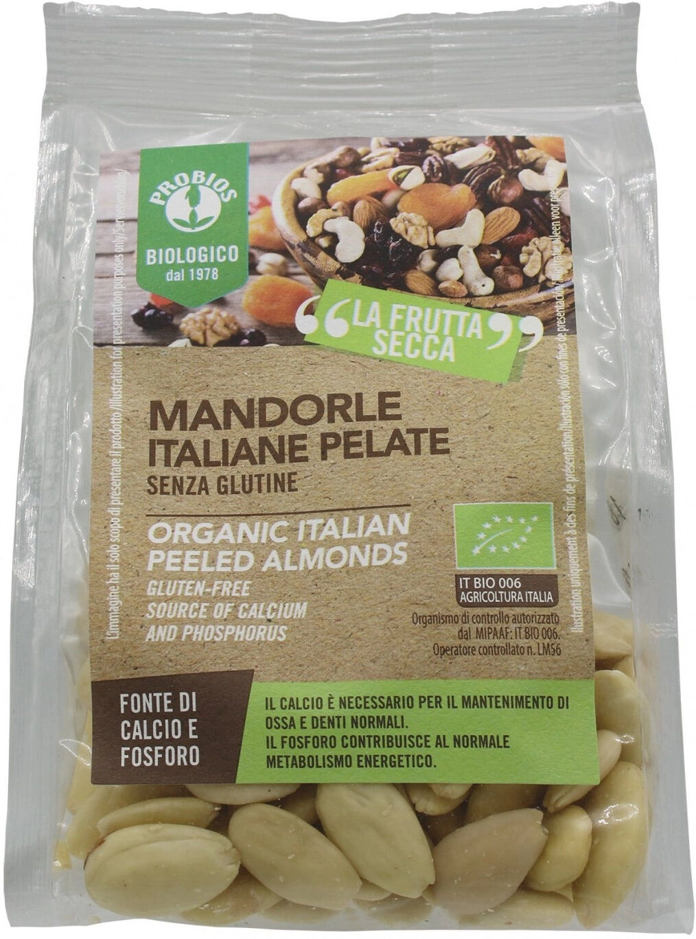 PROBIOS Mandorle Italiane Bio Organic 125 Grammi