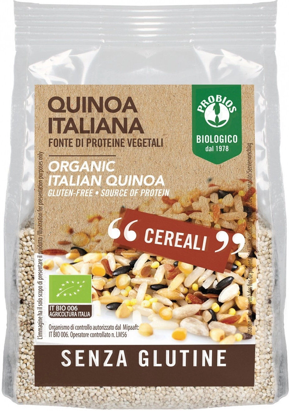 PROBIOS Cereali - Quinoa Italiana Senza Glutine 300 Grammi