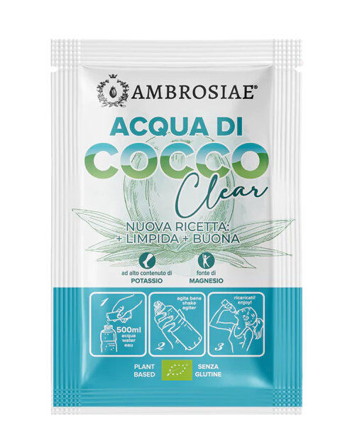 AMBROSIAE Acqua Di Cocco In Polvere Bio 1 Busta Da 10 Grammi -