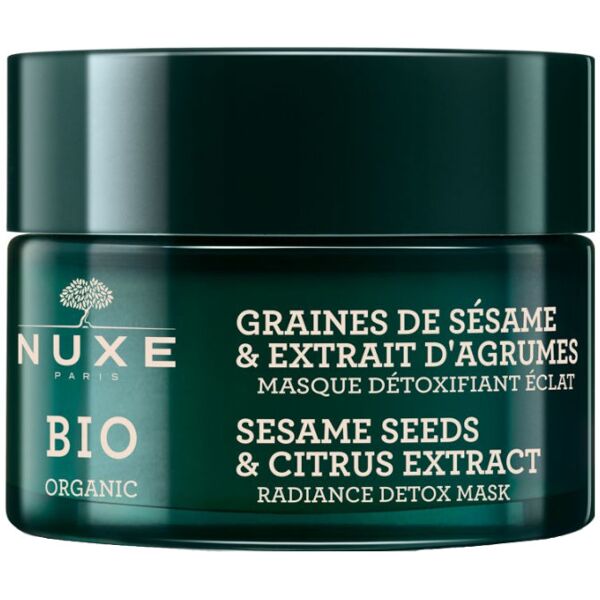 nuxe bio organic - graines de sésame & extrait d'agrumes maschera detox 50 ml