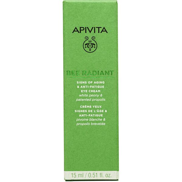 apivita bee radiant- crema occhi segni dell'età 15ml