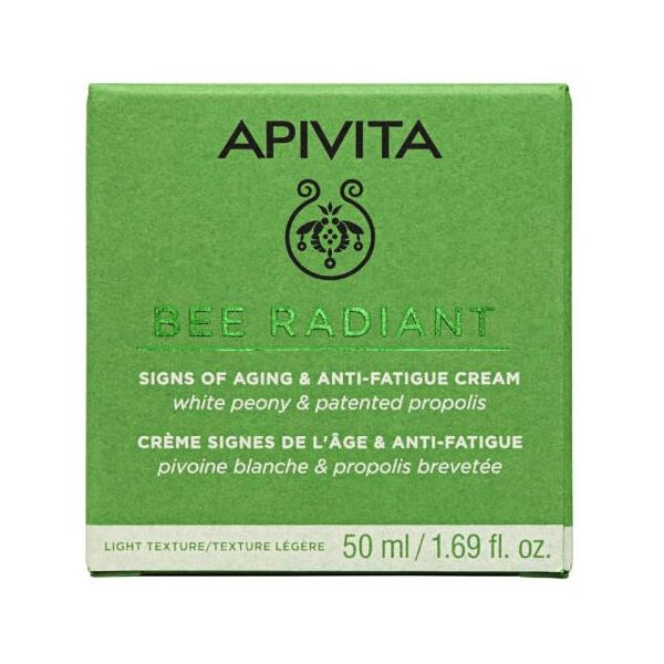 apivita bee radiant- crema gel segni dell'età - texture leggera 50ml