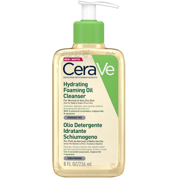 cerave olio detergente idratante schiumogeno 236ml