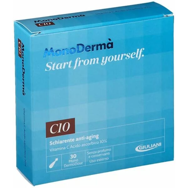 giuliani monodermà c10 schiarente anti-aging 30 monodose